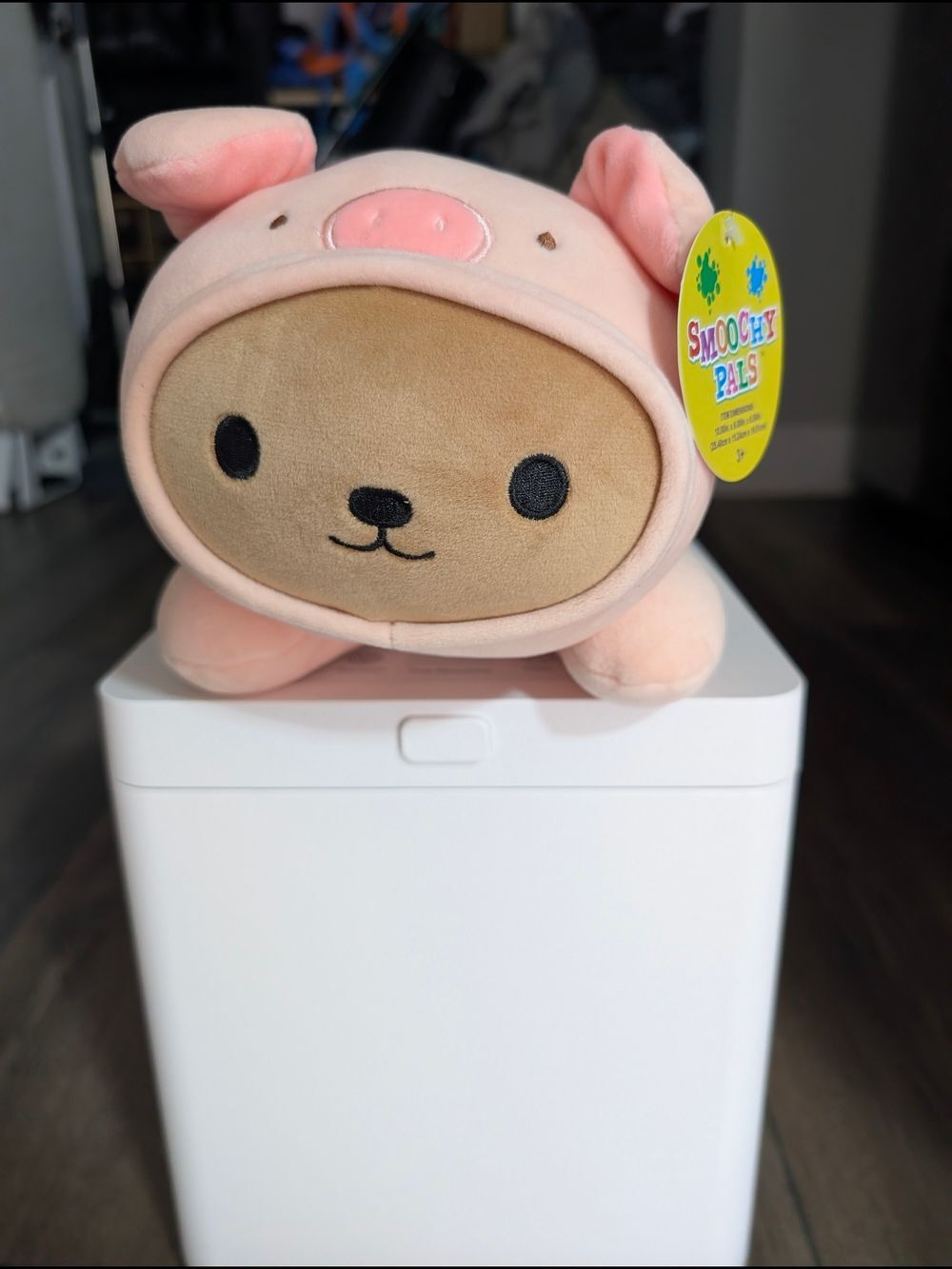 NWT Smoochy Pals Pink Pig Plush Stuffed Animal